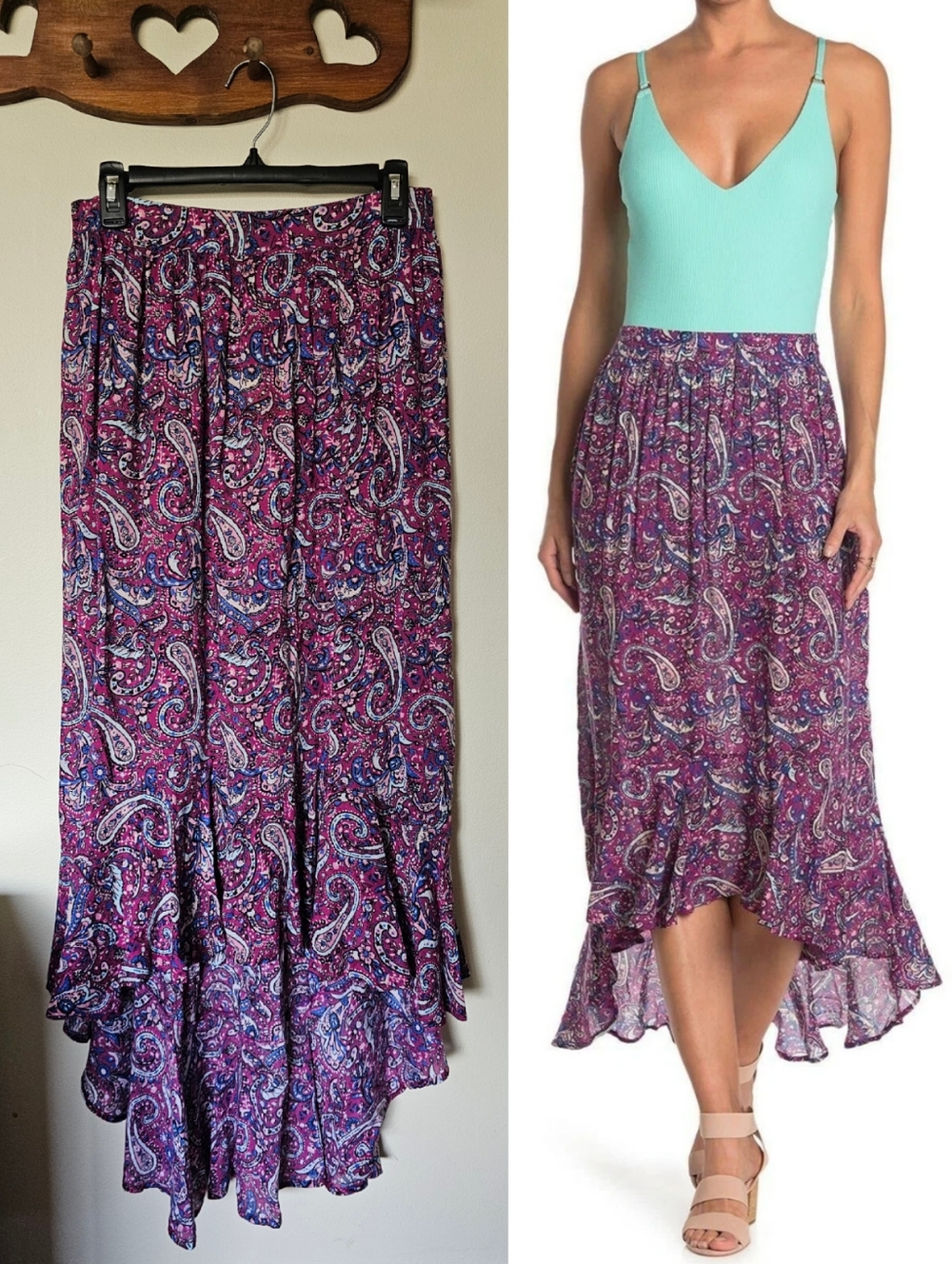 NWT Nanette Lepore Paisley Swim Cover Up Skirt